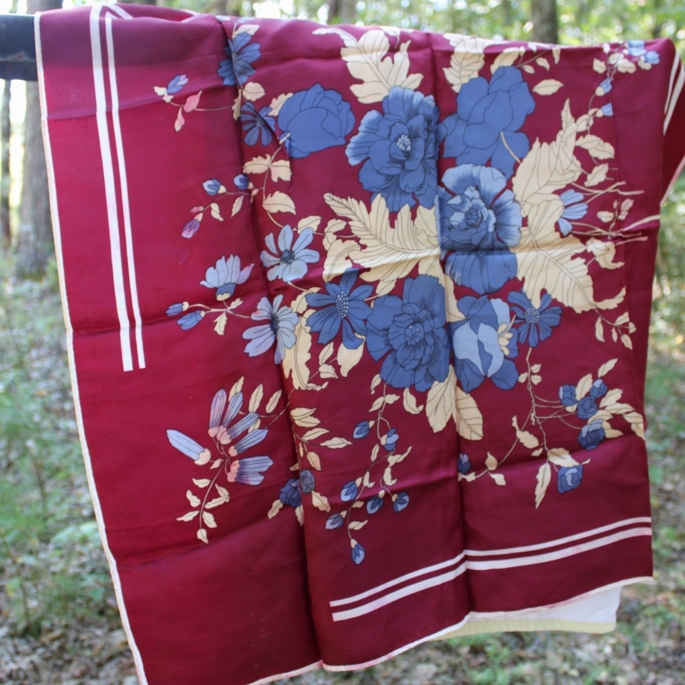Floral Patterned Scarf